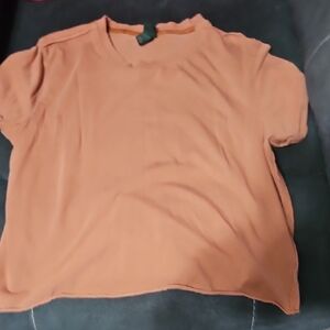 Wild Fable Orange Polo Short Sleeve Tee